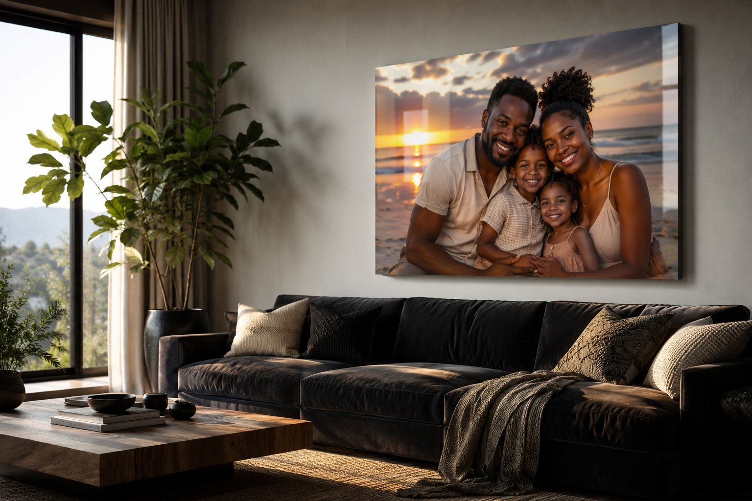 Tableau Sublim'Art dans un salon