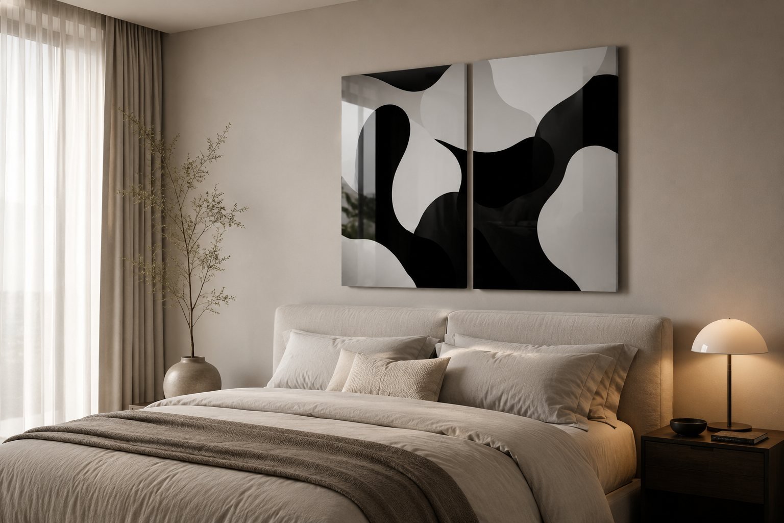 Tableau Sublim'Art dans une chambre